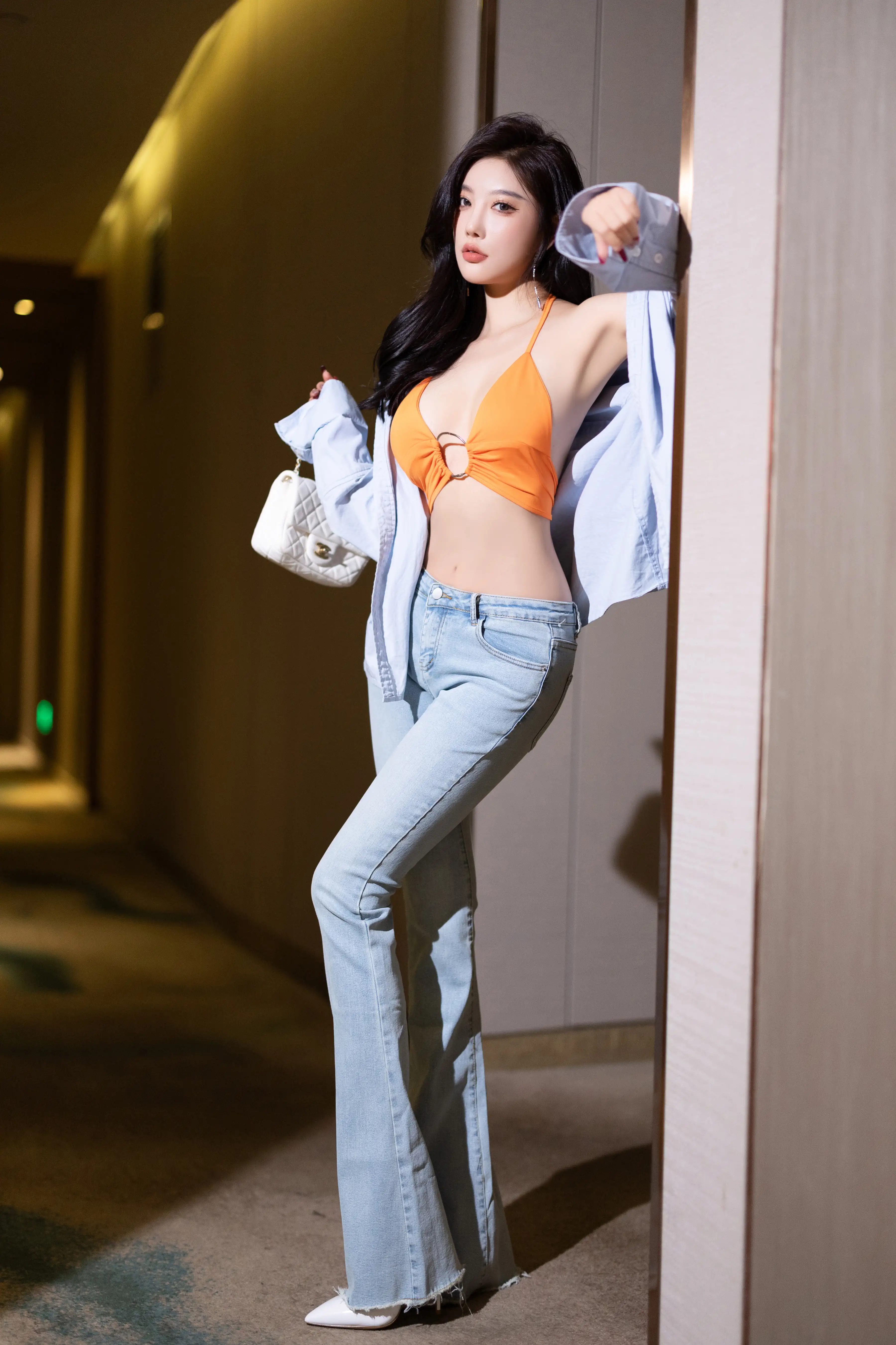 杨晨晨_NO.027_内购无水印_9282_蓝色牛仔裤_ - M940.COM 内部私购-第3张